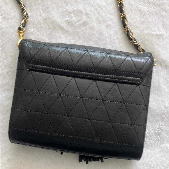 Talbots Black Crossbody Bag with Tassel Detail - Picture 7 of 8